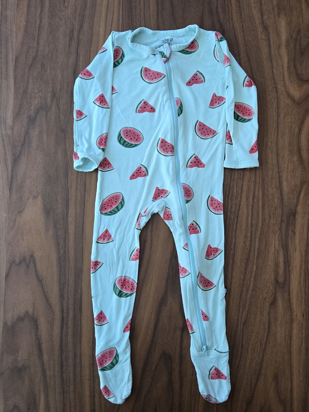 Kyte Baby Watermelon Bamboo Zippered Pajamas Footie Sleeper 18m